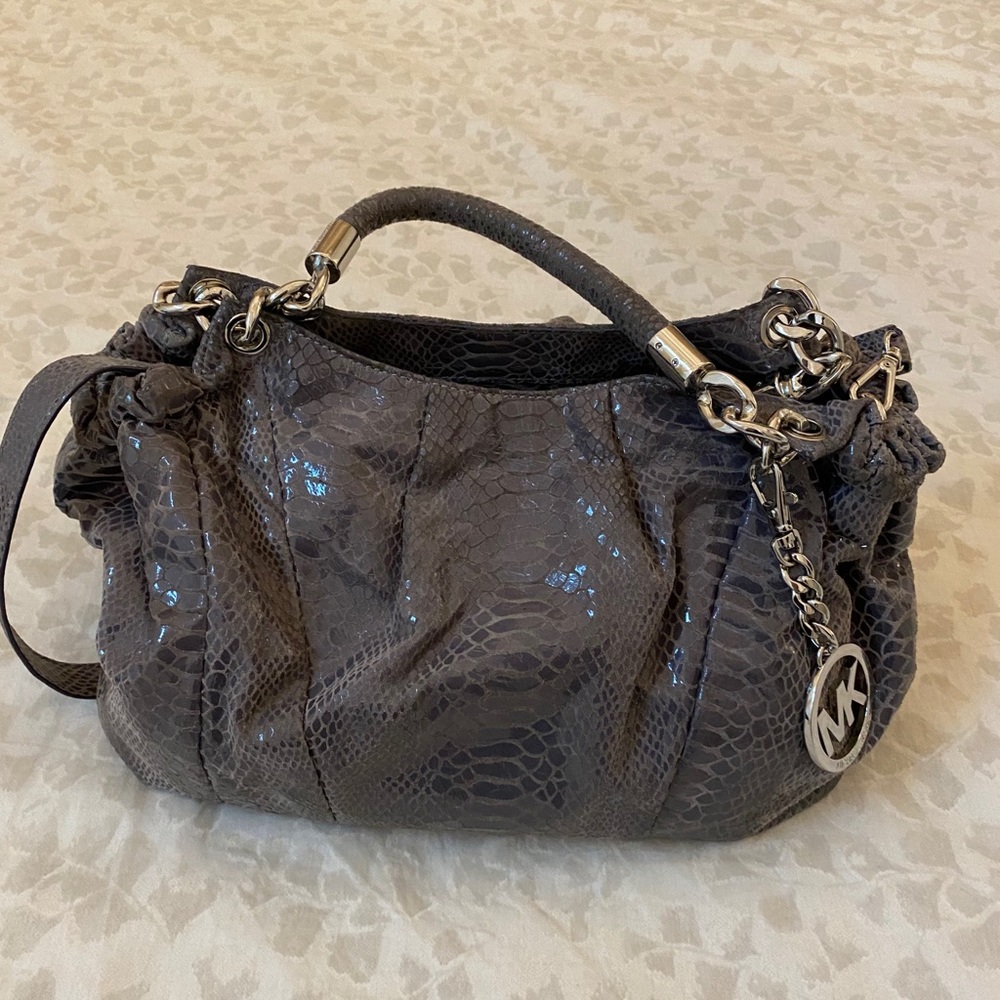 Michael Kors Faux snake Skin handbag